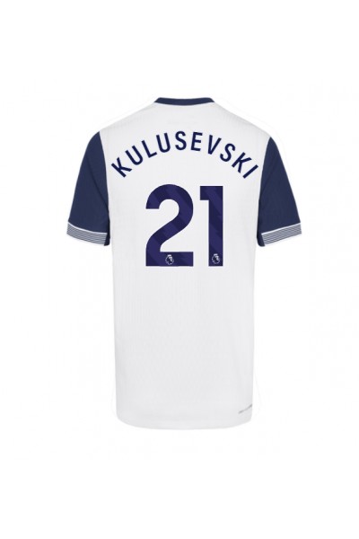 Tottenham Hotspur Dejan Kulusevski #21 Fotballdrakt Hjemme Klær 2024-25 Korte ermer Tottenham Hotspur Dejan Kulusevski #21 Fotballdrakt Hjemme Klær 2024-25 Korte ermer